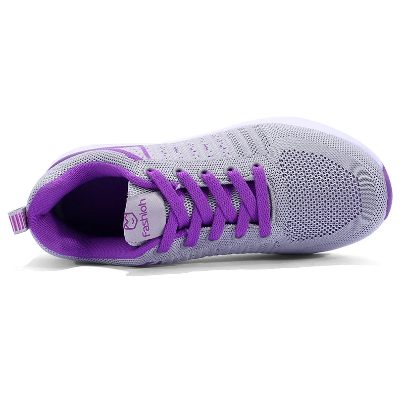 Для женщин теннисные туфли Обувь с дышащей сеткой zapatillas hombre Deportiva; сезон весна-осень удобная обувь шнуровка тренажерный зал на свежем воздухе спортивные фирменные кроссовки на плоской подошве; Tenis Mujer