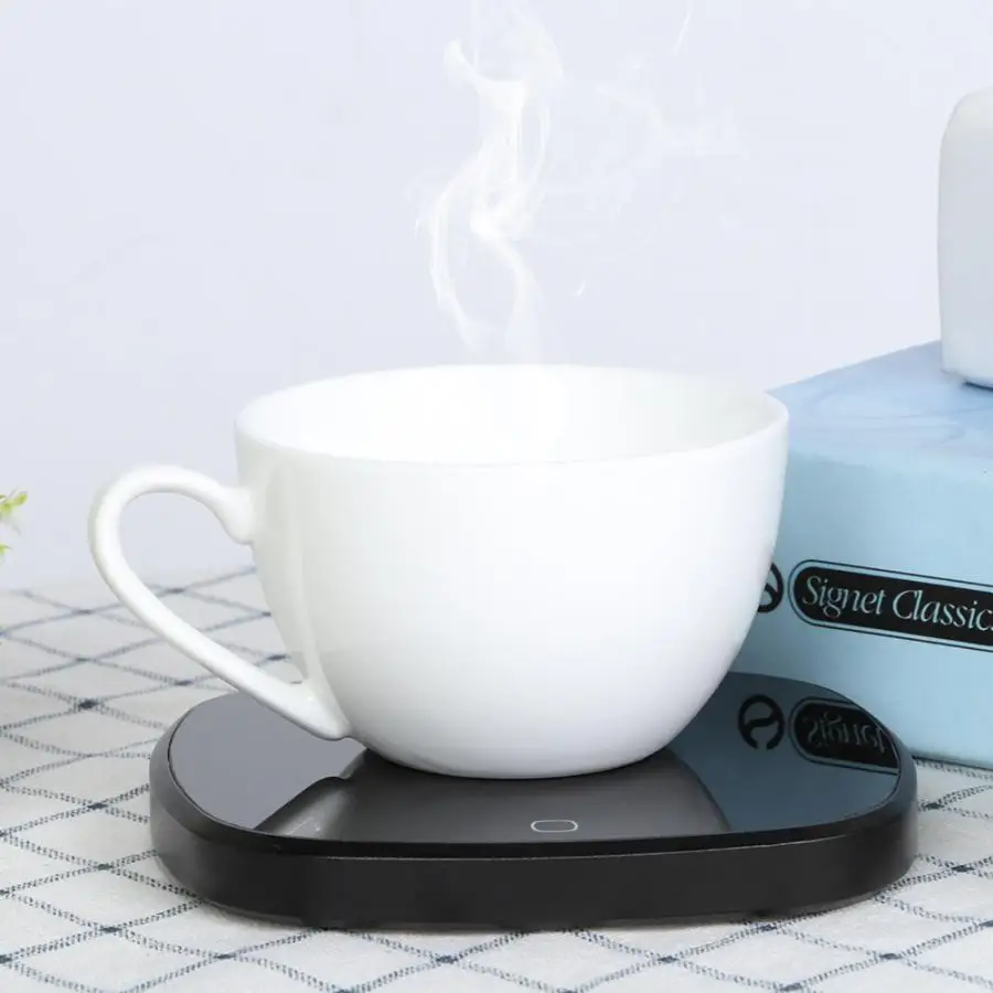 

Mini Electric Heating Cup Touch Screen Heating Mug Waterproof Constant Temperature Vacuum flasks Heating Electric Kettle Cups