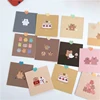 9pcs Korean Cute Cartoon strawberry Bear small Decoration Greeting Cards Handbook Album Room Wall Sticker Photo Props Stationery ► Photo 3/5