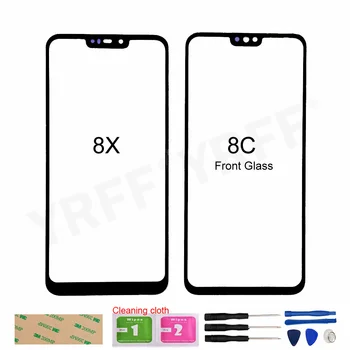 

For Huawei Honor 8C 8X (No LCD Touch Screen) Front Glass Panel Outer Cover Assembly Parts