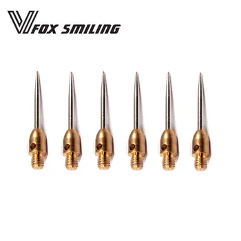

6PCS Darts Tip 28mm Replaceable Dart Steel Tip Fox Smiling Professional Dart Accessories