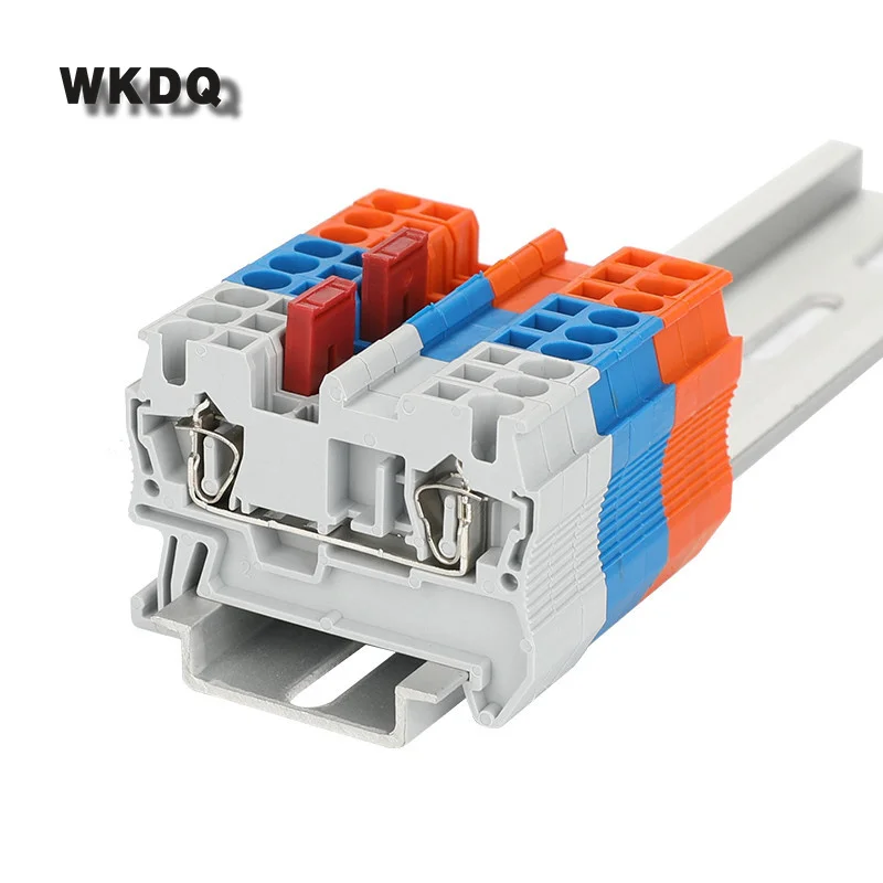 10Pcs FBS2-5 Jumpers For PT2.5 ST2.5 PT/ST 2.5 Wire Connectors 2 seat FBS 2-5 DIN Rail Terminal Block Accessories Plug-In Bridge