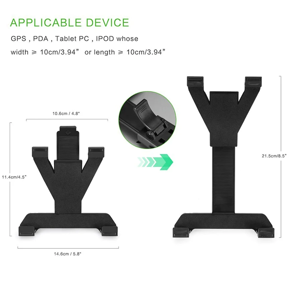 Neueste Universal 7-11 Inch Auto Tablet Steht PC Halter Auto Auto CD Halterung Stand Für 7.9 "IPad Mini 2 3 4 IPad 9,7 Soporte – Detail 6