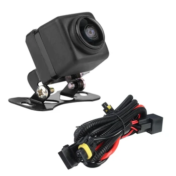 

NEW-1Pcs Car Fog Light Relay Harness H11 880 Relay Adapter & 1x 180 Degree Car Camera Large Wide-Angle Front Camera