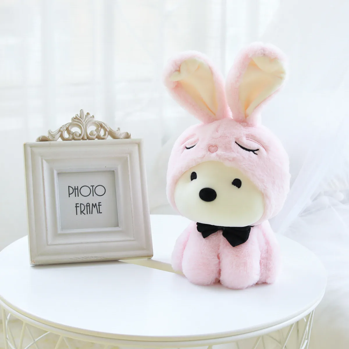 Wholesale hot sale cute super cute double-sided rabbit doll pillow plush toy doll child girlfriend favorite birthday gift holida