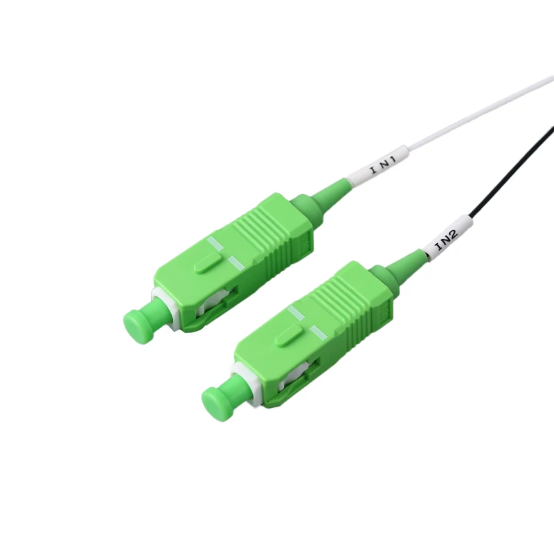 FBT 커플러 단일 모드 광섬유 스플리터, SC, FC, LC, ST 커넥터 포함, 0.9mm, 2X2