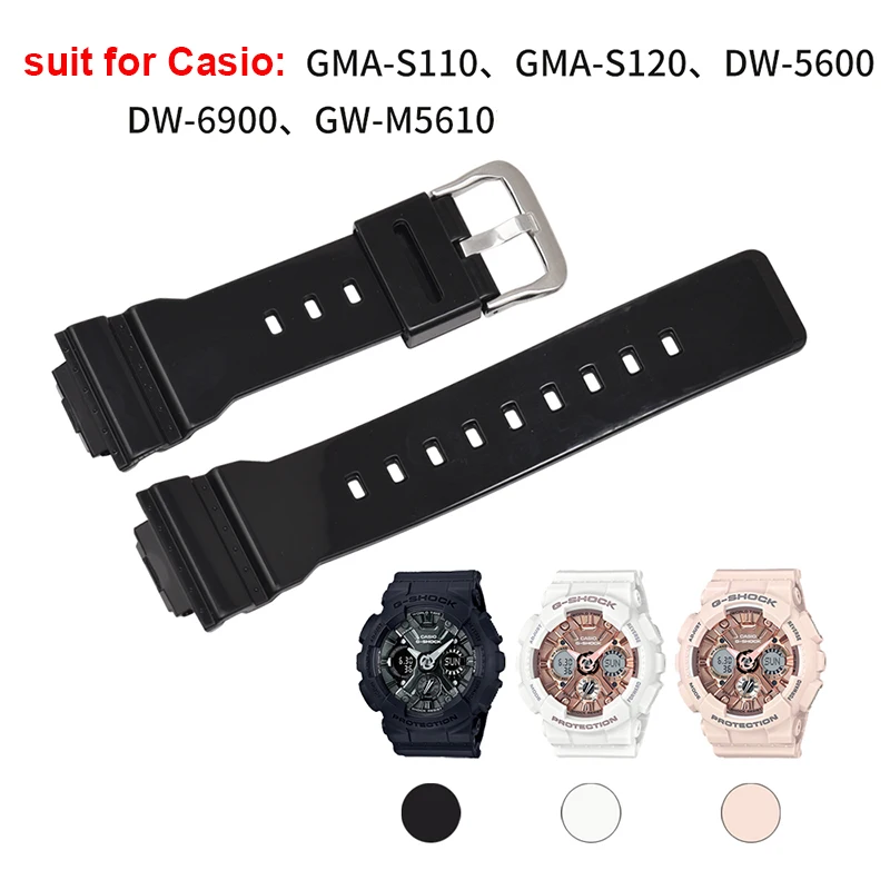 Cinturino Accessori Per Orologi Per Cinturino Orologio Casio G-Shock Series Gma-S110/Gma-S120/Dw-5600/Dw-6900/Gw-M5610 Pu