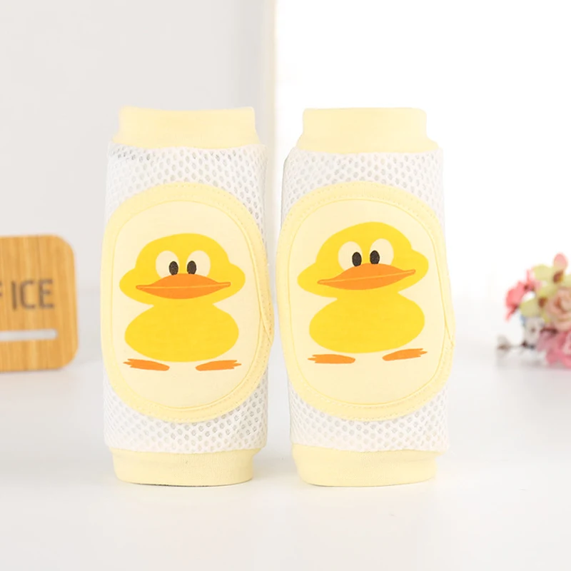 duck 1 пара, детские защитные гольфы, носки для малышей, короткий наколенник защита для ползающего ребенка, высокое качество - Цвет: duck