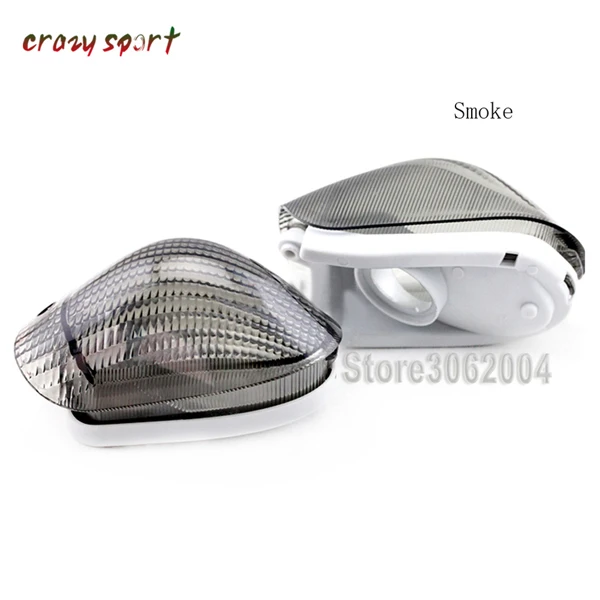 Smoke Передняя Поворотная сигнальная лампа объектив для KAWASAKI ZZR 1100 C 1100C ZZR1100C ZX-11 NINJA 1990-1992 1991 ZX11 мотоцикл - Цвет: Smoke