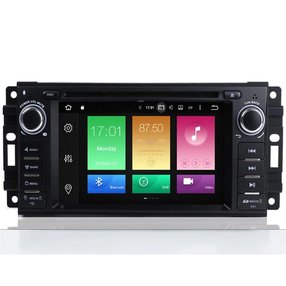 Cheap 6.2" Android 9.0 Octa Core 4+64G Car Radio DVD Player GPS Navigation for JEEP Patriot Liberty Wrangler Compass DODGE Chrysler 5