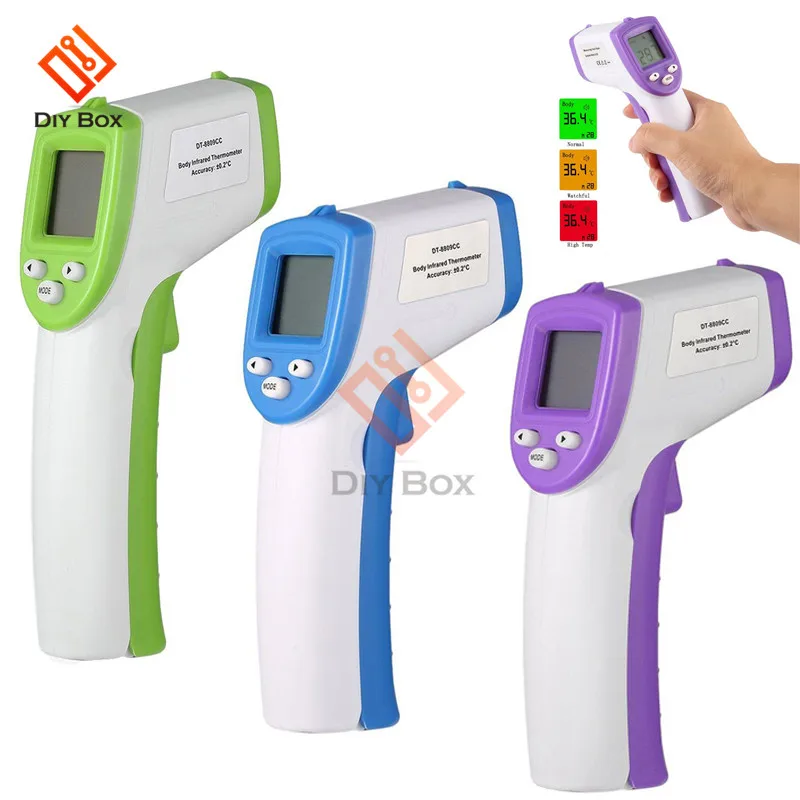 

Digital Non-Contact Baby Temperature Measurement Meter Portable LCD Thermometer Warning Alarm Electronic Thermometer Meter