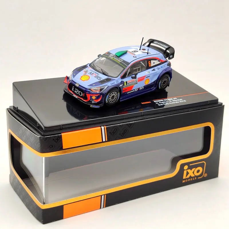 IXO 1:43 для H ~ DAI I20 WRC #6 H.PADDON-S.MARSHALL 2ND RALLY AUSTRALIA 2018 RAM691 Коллекционная модель автомобиля