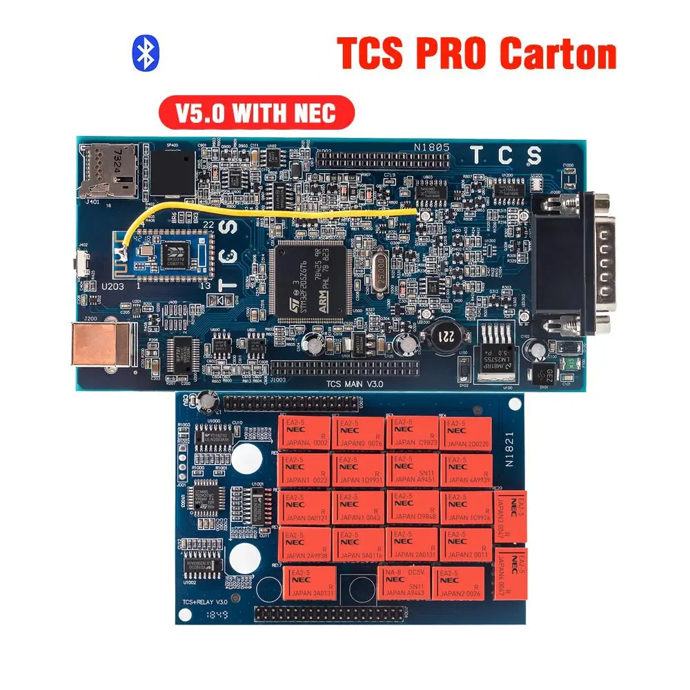 10 шт./лот инструмент CDP tcs pro 2015R3 Keygen двойной синий PCB tcs pro plus,01 OBDII автомобили Грузовики диагностический инструмент DHL бесплатно - Цвет: tcs pro 1