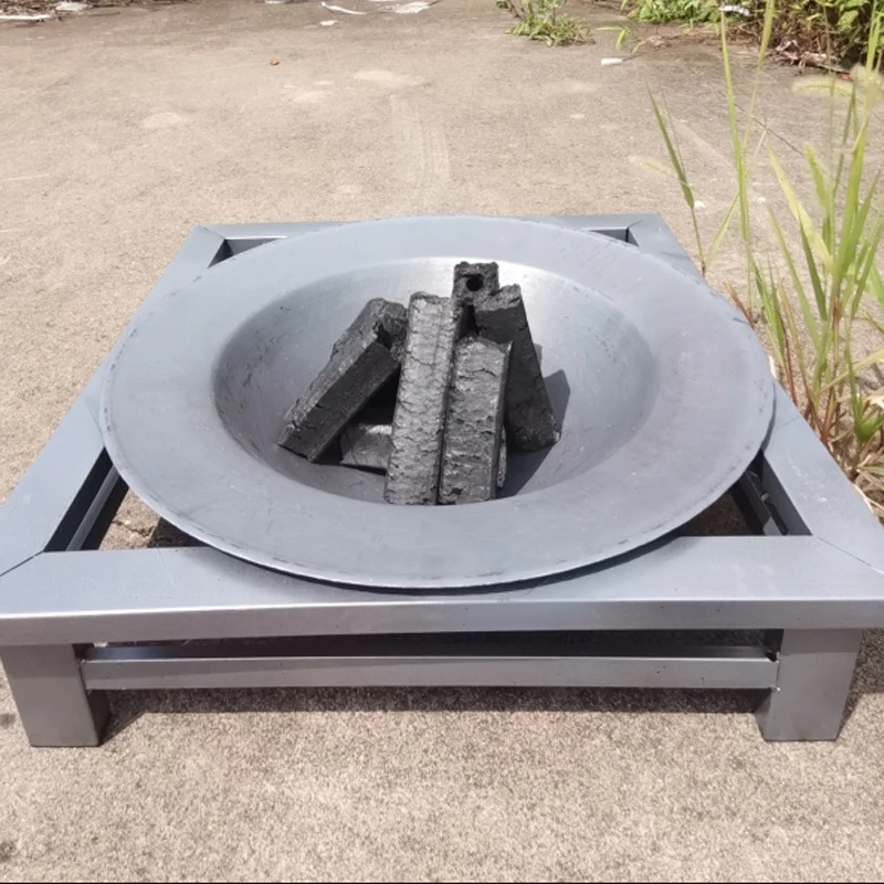 44cm Cast Iron Firepit Multifunctional charcoal grill Brazier