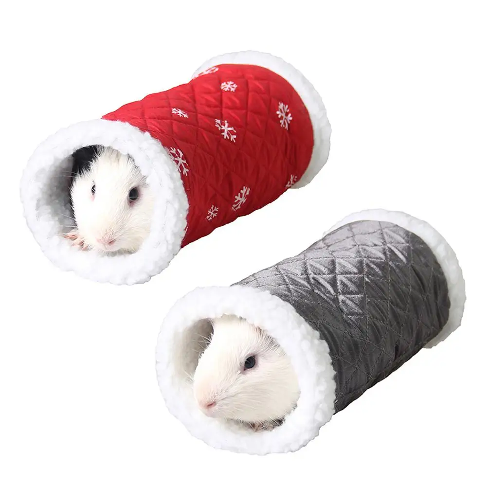 

Christmas Pet Hamster Rabbit Squirrel Hedgehog Tunnel Toy Warm Tube Nest Bed