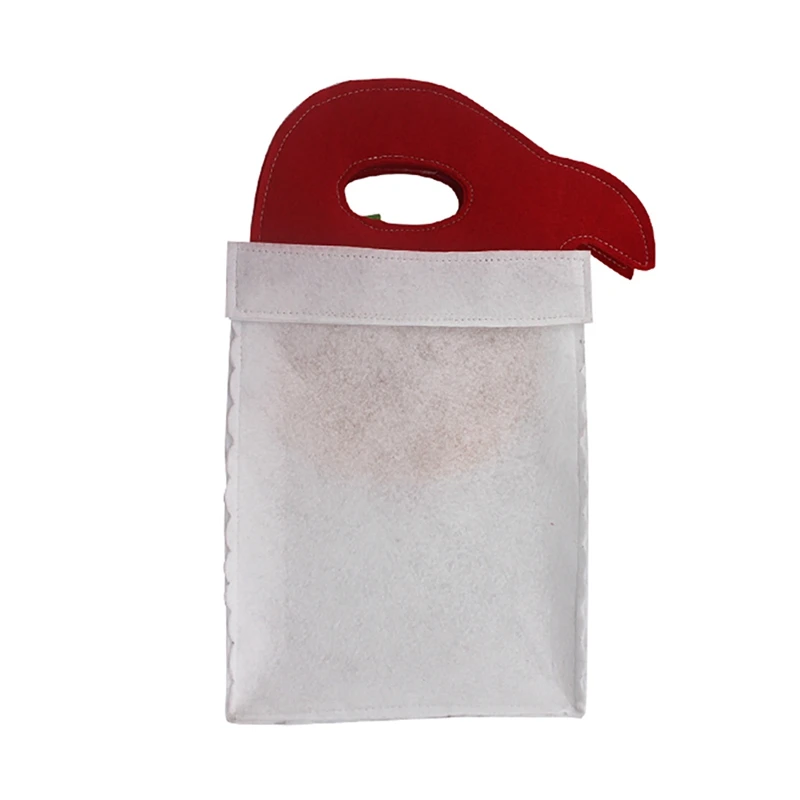 Christmas Tote Gift Bags Featuring Santa Claus And Snowman For Present And Candy Bags