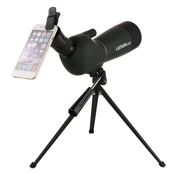 Luxun 20-60X60 Hd Waterproof Shockproof Sightseeing Hunting Monocular for Bird Watching Spotting Scope Withtripod