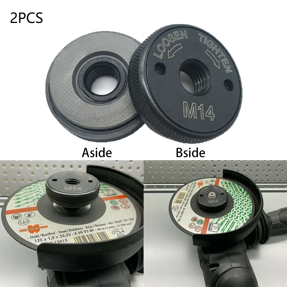 Angle Grinder Flange Nut Black Machine Attachment Tool GrindingAbrasive Tools