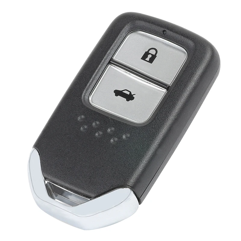 Keyecu, 2 кнопки, умный Автомобильный Дистанционный ключ FSK 433MHZ ID47 чип для Honda Fit городской Jazz XRV Venzel HRV, P/N: 72147-T5A-G01