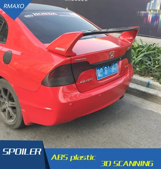 

For Civic Spoiler 2006-2011 Honda Civic FD2 Spoiler ABS plastic Material Car Rear Wing Color Rear Spoiler