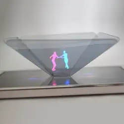 Маленький 3D кинотеатр дропшиппинг 3D Голограмма Пирамида дисплей проектор видео Стенд Универсальный для смартфонов