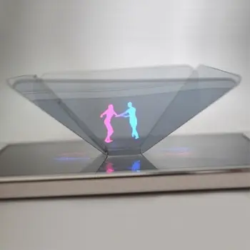 

Dropshipping 3D Hologram Pyramid Display Projector Video Stand Universal For Smart Mobile Phone Portable 3D Theater Surprise