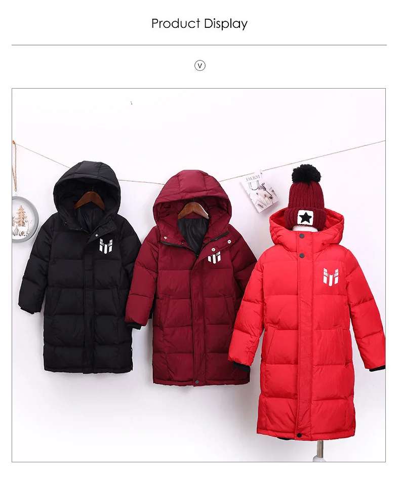 Winter Jacket Parka for Girls Coats Mom Long Down Jackets Children's Clothing Kids Outerwear Snow Wear 3-10 Years