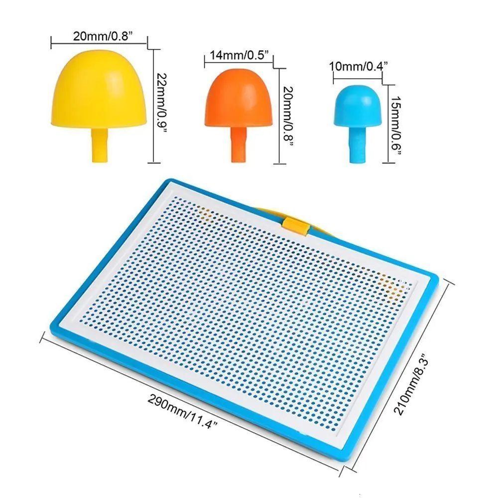 Грибок ногтей головоломка образование игра интеллектуальное украшение пластиковые флэш-доски детские образовательные игрушки