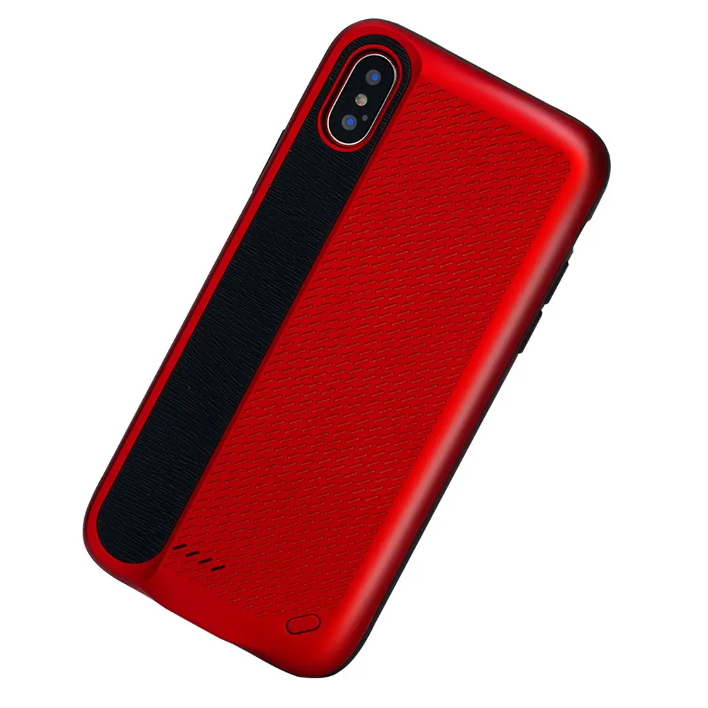 Gules 3000MAH Чехол KISS, чехол-батарея для iphone X 10, 3000 мА/ч, внешний аккумулятор, чехол для iphone X, портативное Внешнее зарядное устройство, чехол в виде ракушки - Цвет: Gules 3000MAH