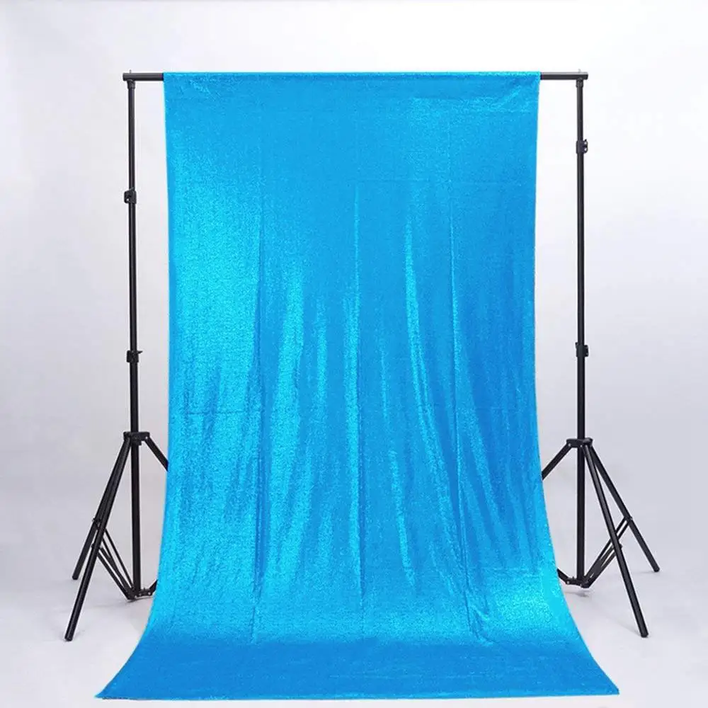 Aqua Blue Shinybeauty ткань фон Золотой сценическое украшение свадебный фон занавески вечерние настенные Decor-M190730 - Цвет: Aqua Blue