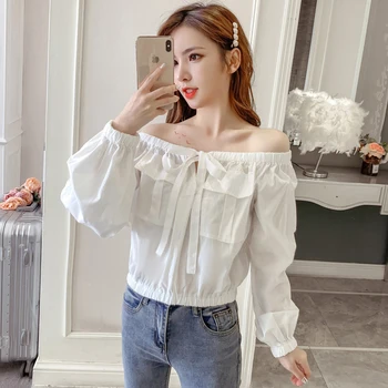 

COIGARSAM Fashion Ruffles blouse women New Spring Full Sleeve blusas womens tops and blouses Khaki White Apricot 583
