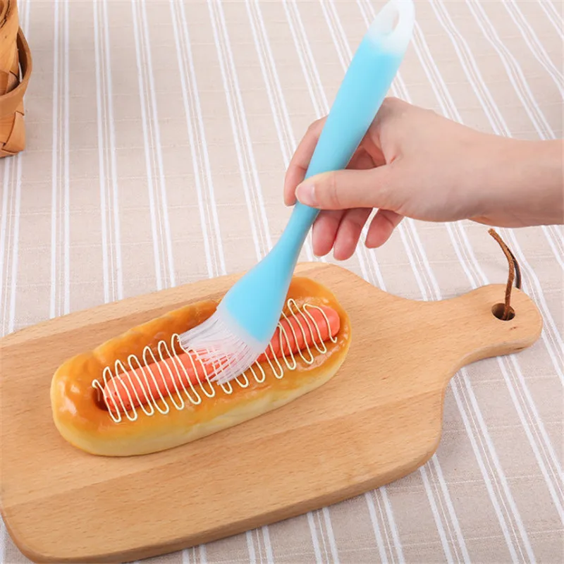 4Pcs/ lot Large Size Silicone Bread Butter Brush Patisserie Outils Accessoires Translucent Design Baking Tools for Reposteria