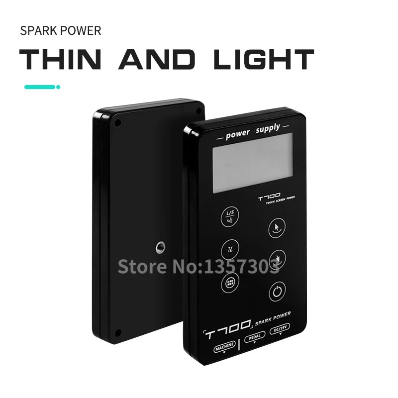 Источник питания для тату-машин с сенсорным экраном Spark power T700 цифровой ЖК-дисплей для макияжа двойные аксессуары для татуировки