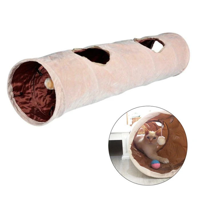 Pet туннель для кошек игрушки Кролик трубка складной 2 способ щенка Котенок Играть Игрушка JAN88