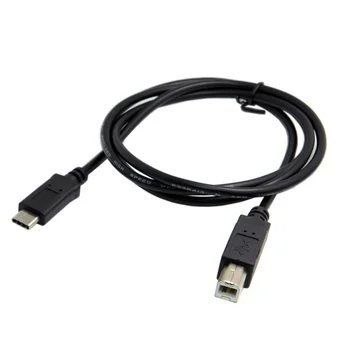 

USB-C USB 3.1 Type C Male Connector to USB 2.0 B Type Male Data Cable for Cell Phone&Printer&Hard Disk 1m