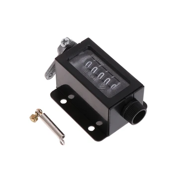 

D67-F 5 Digits Mechanical Pull Stroke Counter Black Casing Resettable 19QB