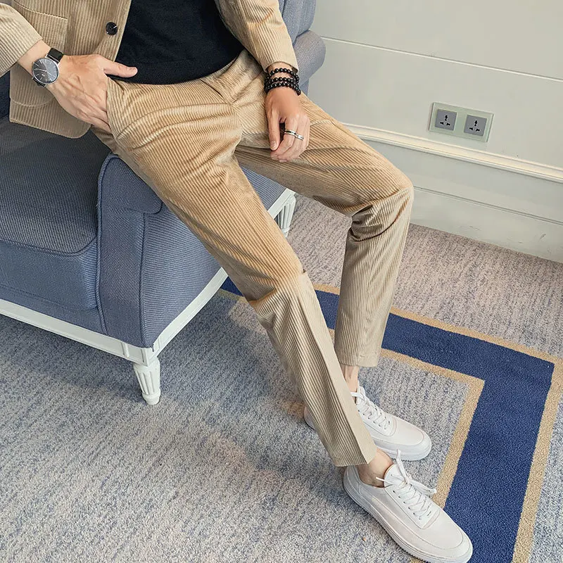 2019 Autumn Corduroy Man Self-cultivation Western-style Trousers Leisure Time Pants Business Affairs Xk204 - P75 2019 Autumn Corduroy Man Self-cultivation Western-style Trousers Leisure Time Pants Business Affairs Xk204 - P75