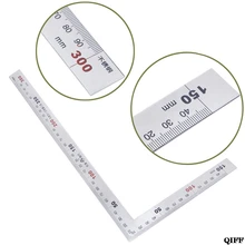 Нержавеющая сталь 15x30 см угол 90 градусов Метрическая проба Mitre квадратная шкала линейки