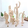 Drawing Sketch Mannequin Model Movable Limbs Wooden Hand Body Action Toys Figures Home Decor Artist Models Jointed Doll Gifts ► Photo 3/6