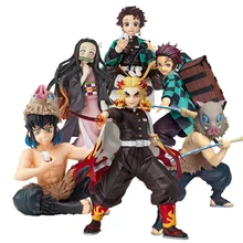 

Kimetsu no Yaiba Anime Figure Demon Slayer Kamado Nezuko Tanjirou Agatsuma Zenitsu Hashibira Inosuke Tomioka Giyu Action Figure