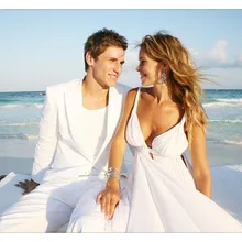 Мужские костюмы для жениха, v-образный вырез, петличный смокинг, приталенный Блейзер, пиджак брюки жилет из трех предметов, мужская одежда на заказ