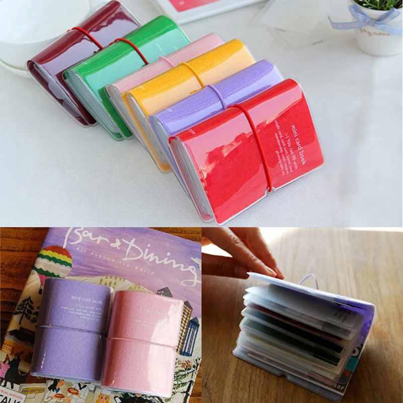 32 Slots PVC Waterproof ID Credit Card Holder Bag Woman Girl Sweet Lady's Holster Card Bag Multifunction Pack Credit