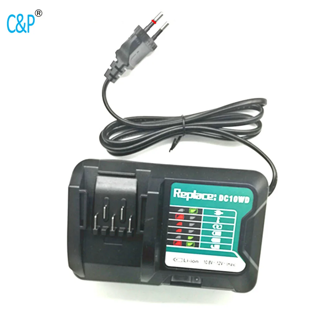 C&P Мак ch06 подходит для MAKITA 10,8 V 12V DC10WD DC10SA BL1015 BL1016 BL1021B BL1041B FD05 DT03 RJ03Z SH02Z PH04Z DC10SB Зарядное устройство