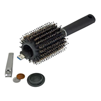 

Removable Lid Portable Safe Hair Brush Comb for Outdoor Resuable Travel Storage Cash Jewelry Small Items Plastic