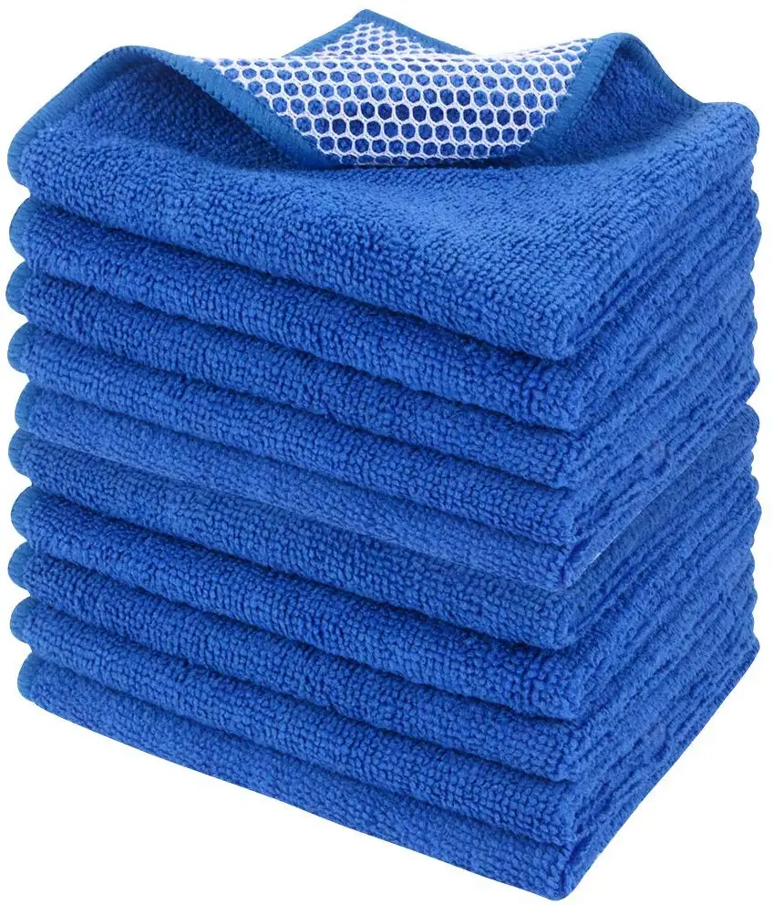 Sinland Super Absorbent Microfiber Dish Cloths Best Kitchen Cloths Cleaning Cloths with Poly Scour Side 12Inchx12 Inch 10 Pack Sinland Super Absorbent Microfiber Dish Cloths Best Kitchen Cloths Cleaning Cloths with Poly Scour Side 12Inchx12 Inch 10 Pack