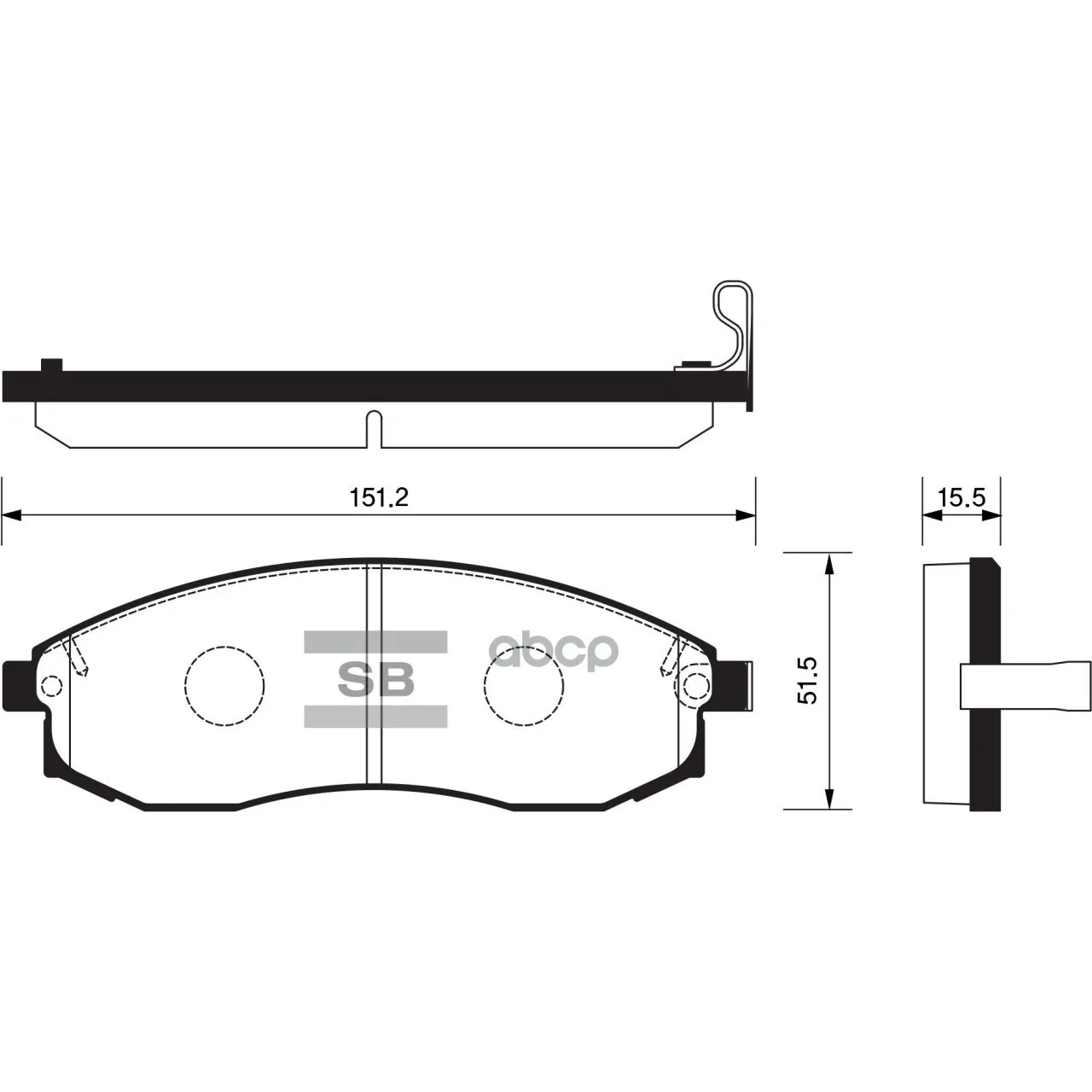 Колодки Тормозные Дисковые Sangsin Brake Sp1256 Sangsin brake арт. SP1256