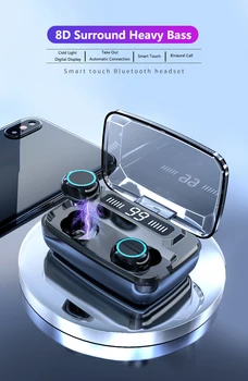 

Smart Touch Bluetooth 5.0 Earphone TWS Mini Wireless Earbuds Binaural Calls Earphones Sports Waterproof Headset For IOS Android