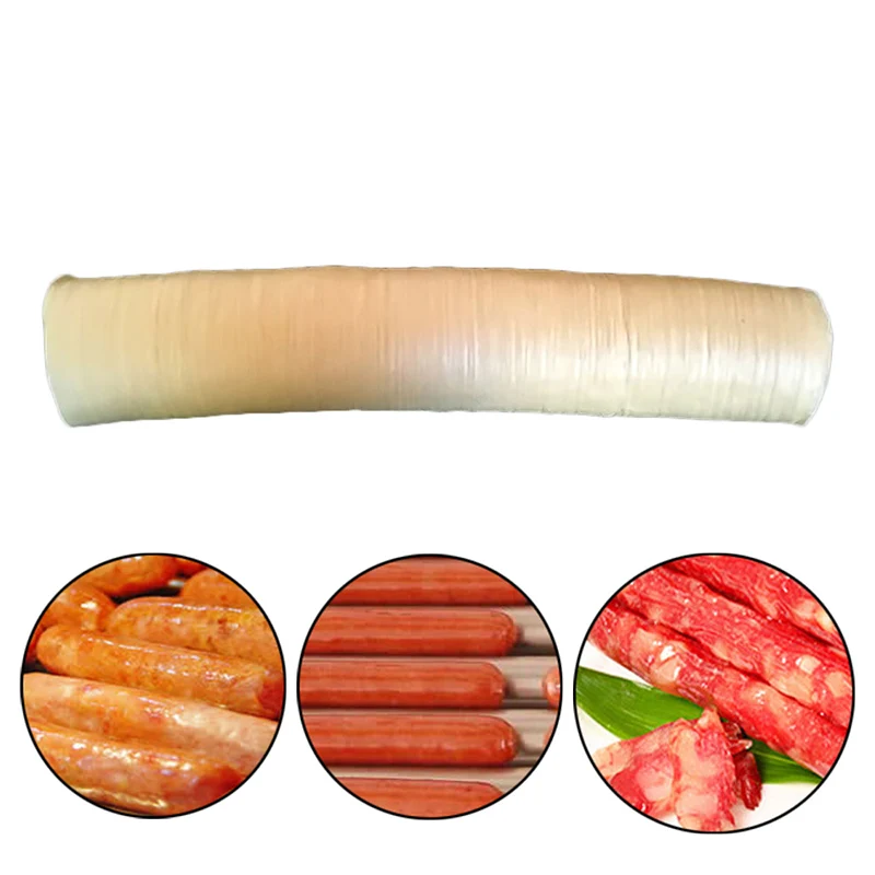 Пищевая сухая колбаса, Вегетарианская оболочка колбасная оболочка, белковое мясо, оболочка для жаркой собаки, принадлежности для барбекю 26 мм* 14 м