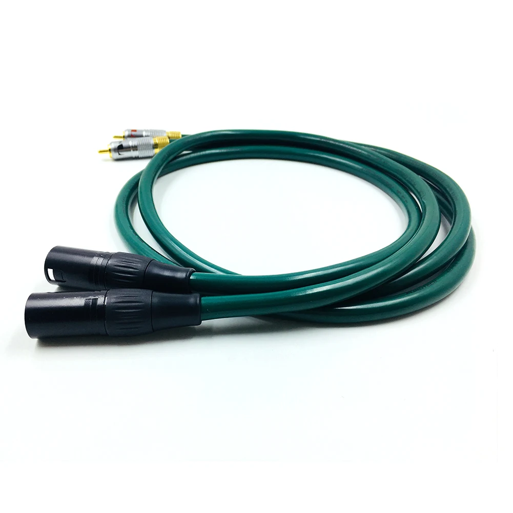 Hi-Fi 2RCA штекер 2XLR мужской аудио кабель Hi-end FA-220 OCC XLR папа к двойному RCA провод |