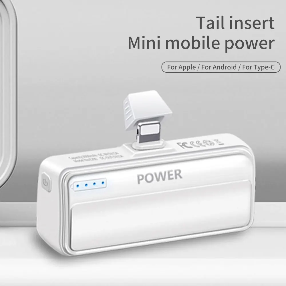 FLOVEME mi ni power Bank для телефона mi cro usb type C 3000 мАч повербанк для iPhone портативное зарядное устройство для Xiaomi mi повербанк